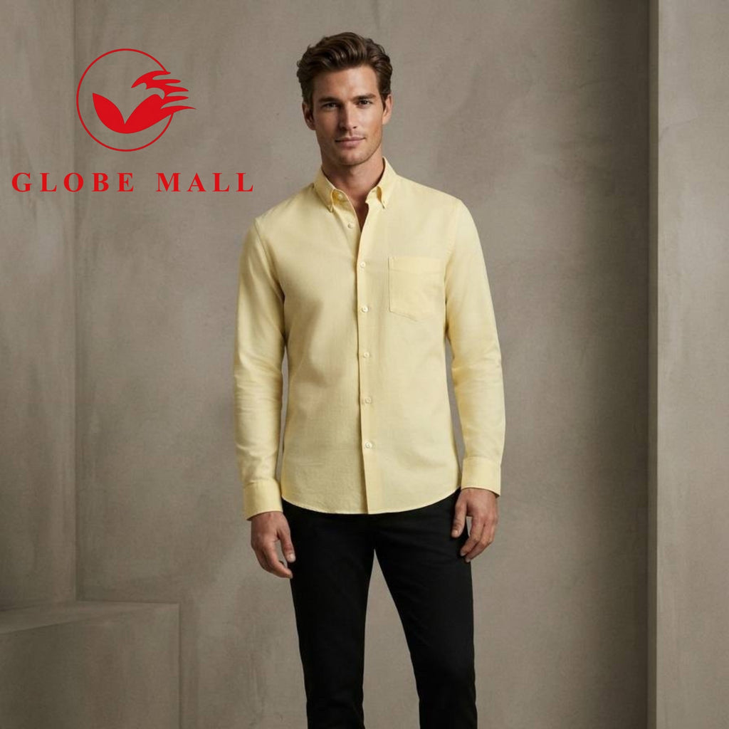 Men's Long Sleeve Button-Down Oxford Shirt