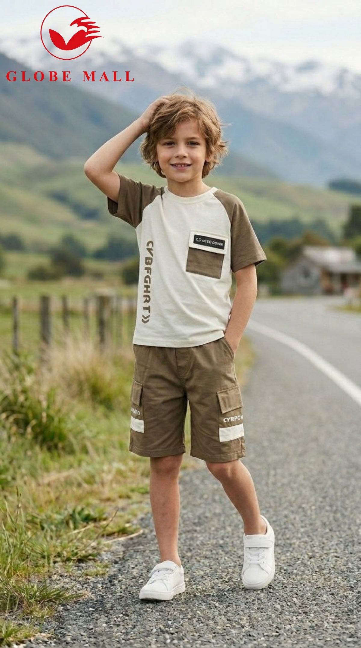 Urban Explorer Tee & Cargo Shorts Set