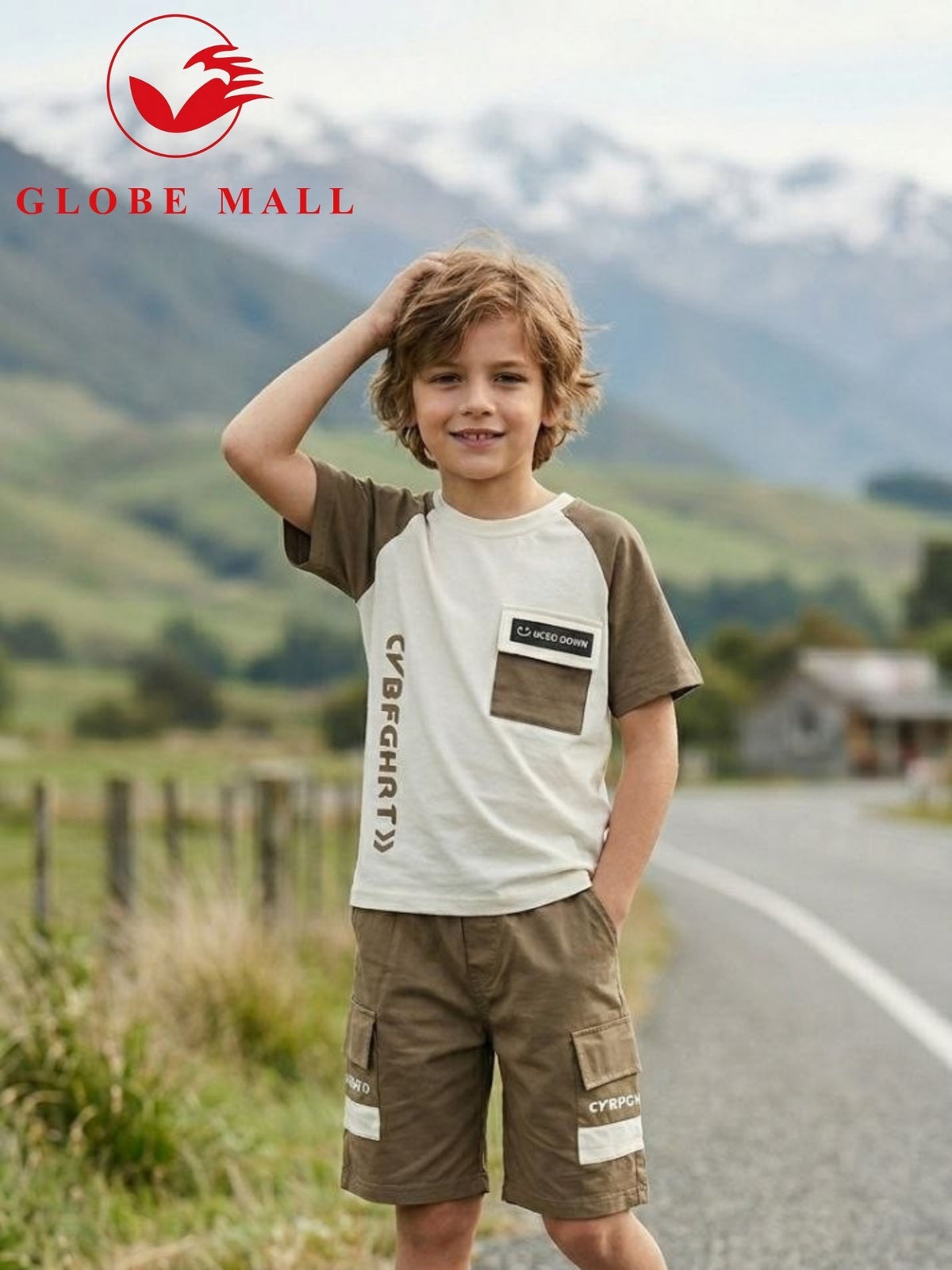 Urban Explorer Tee & Cargo Shorts Set