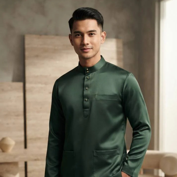Aryan Premium Slim-Fit Baju Melayu Set