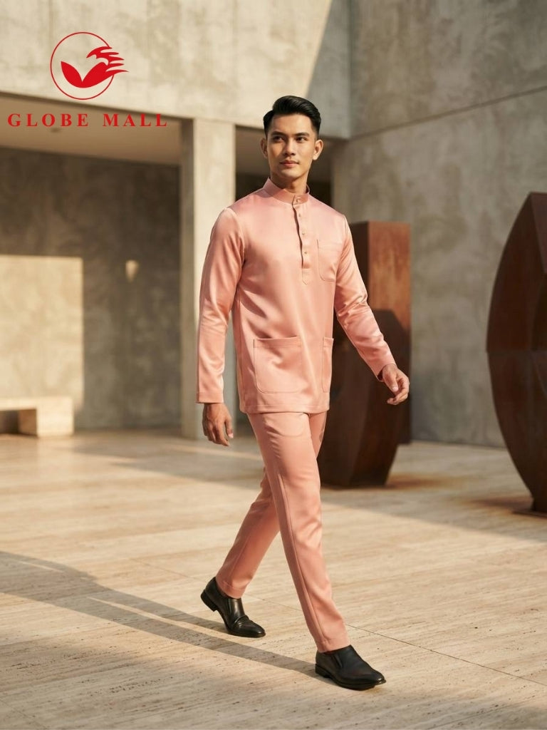 Aryan Premium Slim-Fit Baju Melayu Set