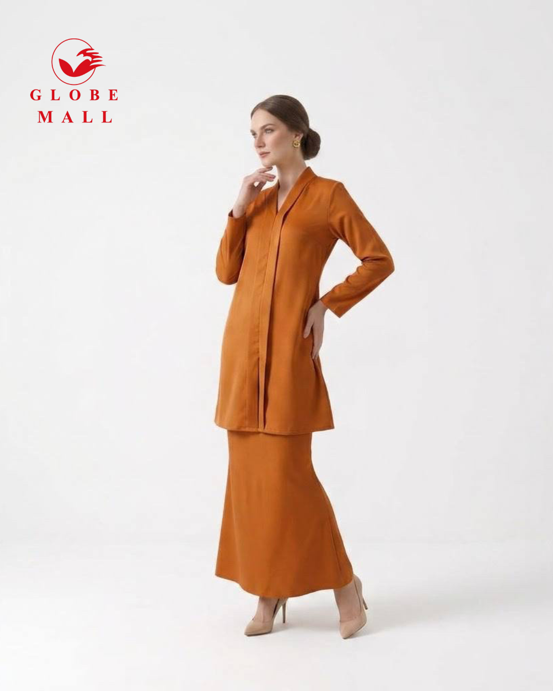 Plain Satin Modern Kebaya Set