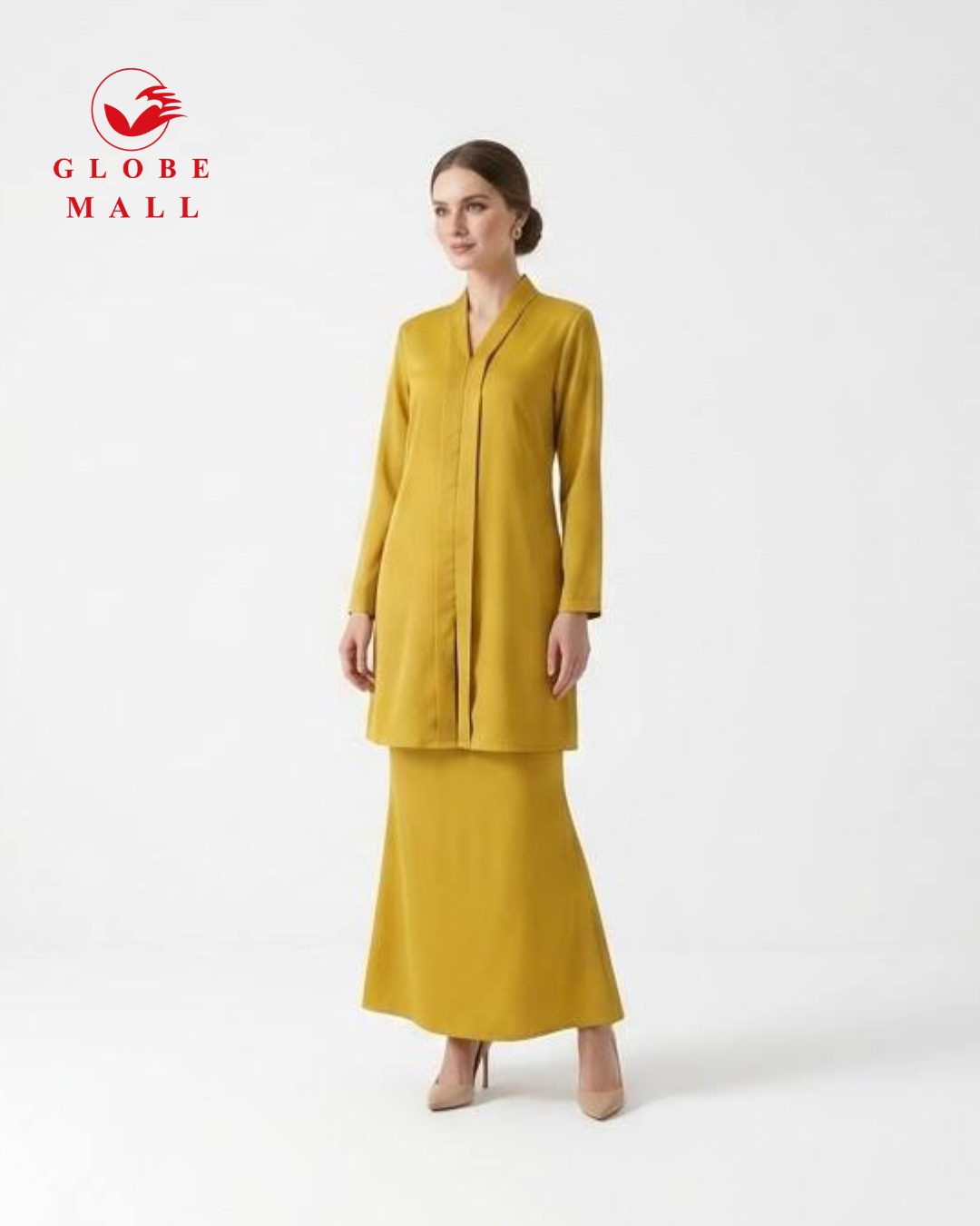 Plain Satin Modern Kebaya Set