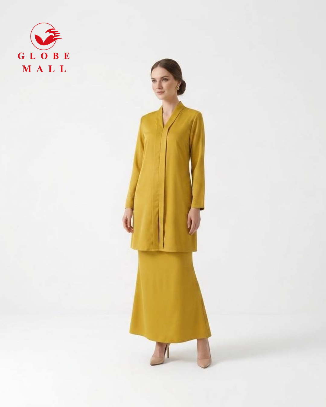 Plain Satin Modern Kebaya Set