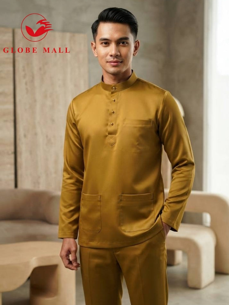 Aryan Premium Slim-Fit Baju Melayu Set