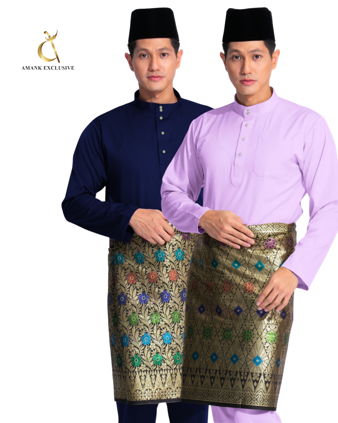 Men's Baju Melayu Cekak Musang Set
