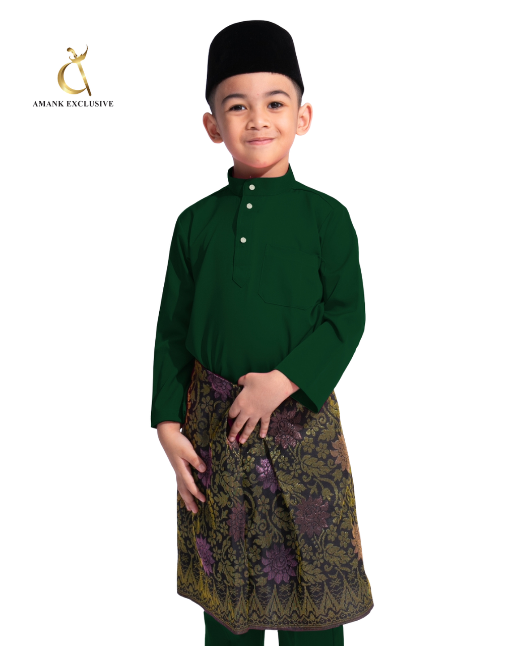 Men's Baju Melayu Cekak Musang Set
