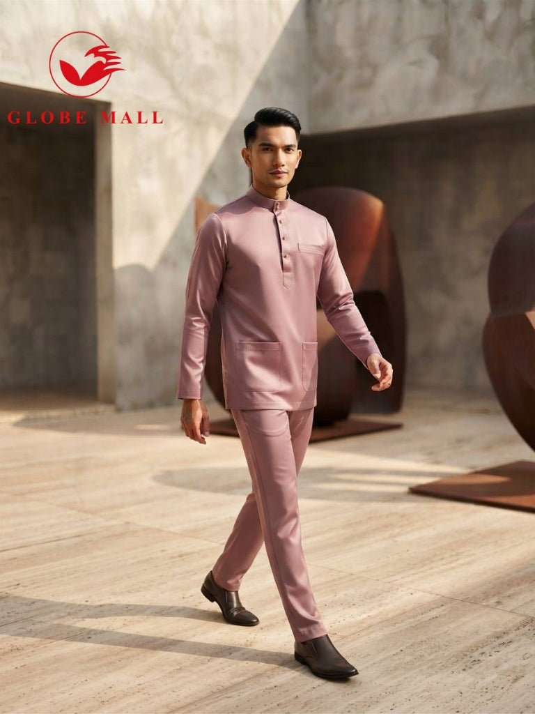 Aryan Premium Slim-Fit Baju Melayu Set