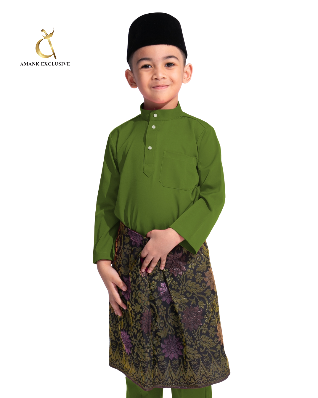 Men's Baju Melayu Cekak Musang Set