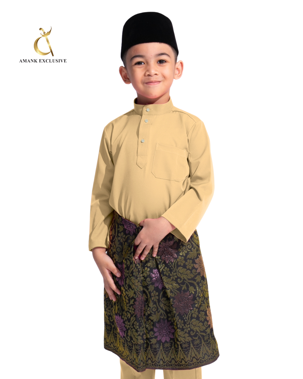 Men's Baju Melayu Cekak Musang Set