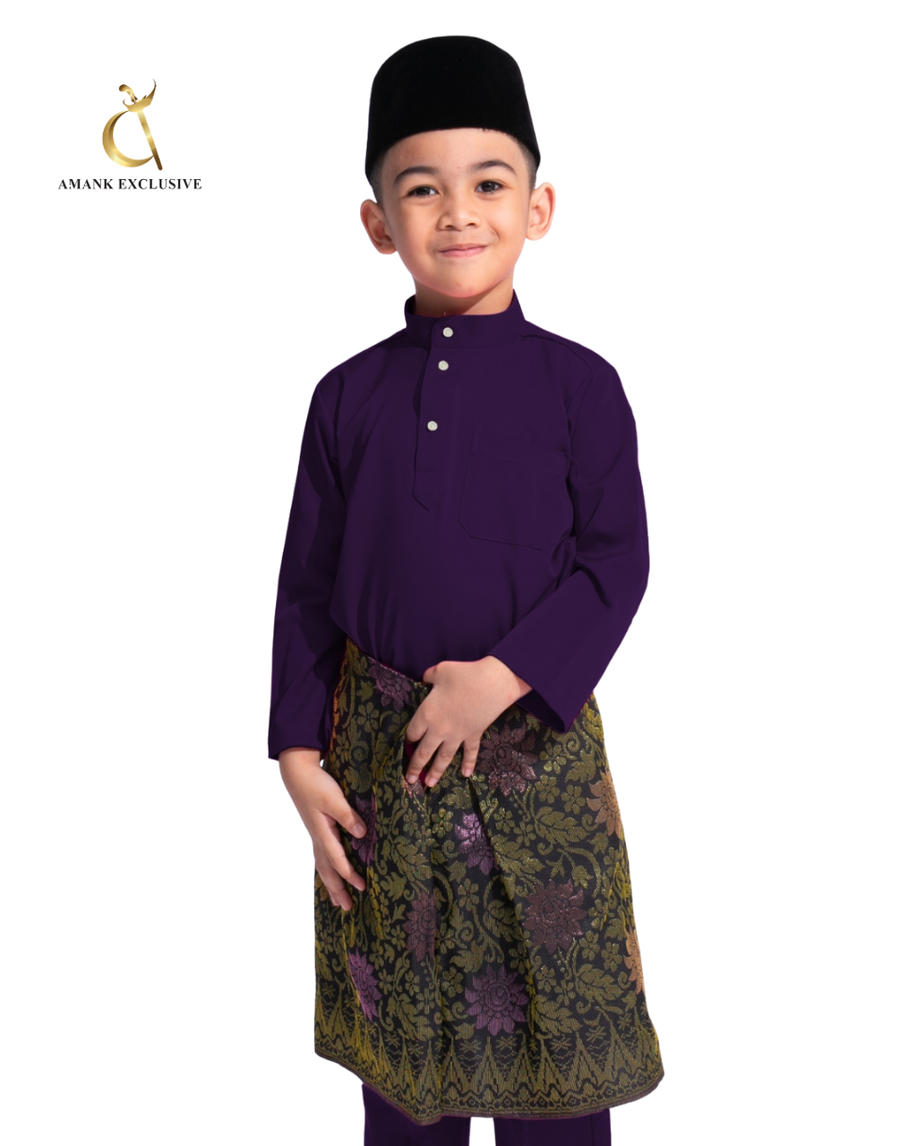 Men's Baju Melayu Cekak Musang Set