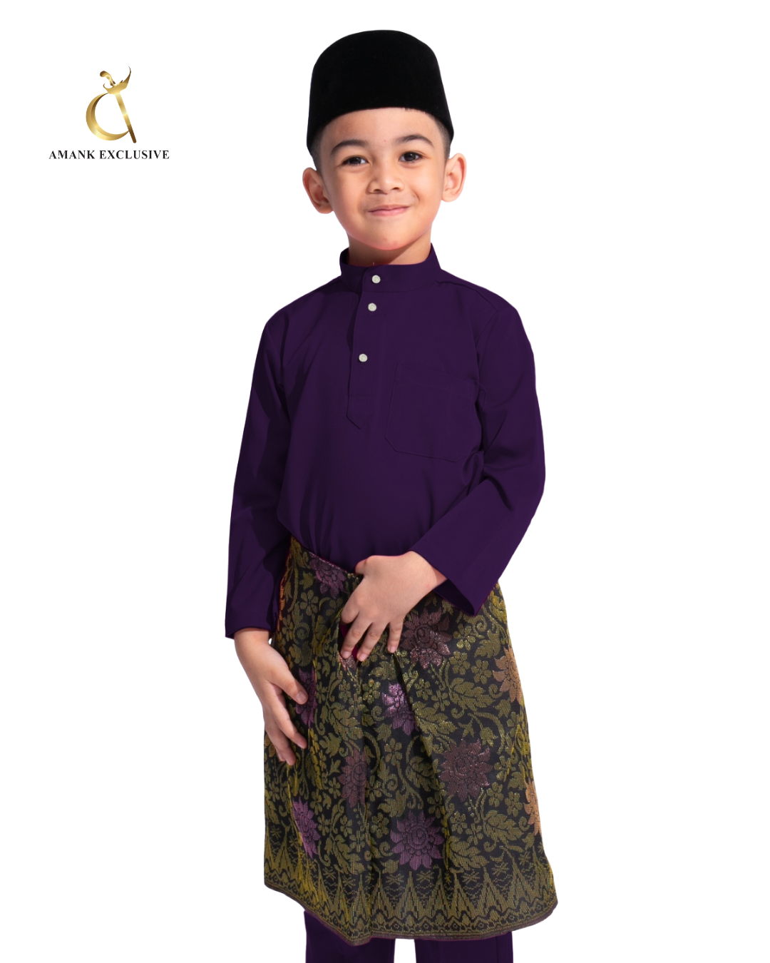 Men's Baju Melayu Cekak Musang Set