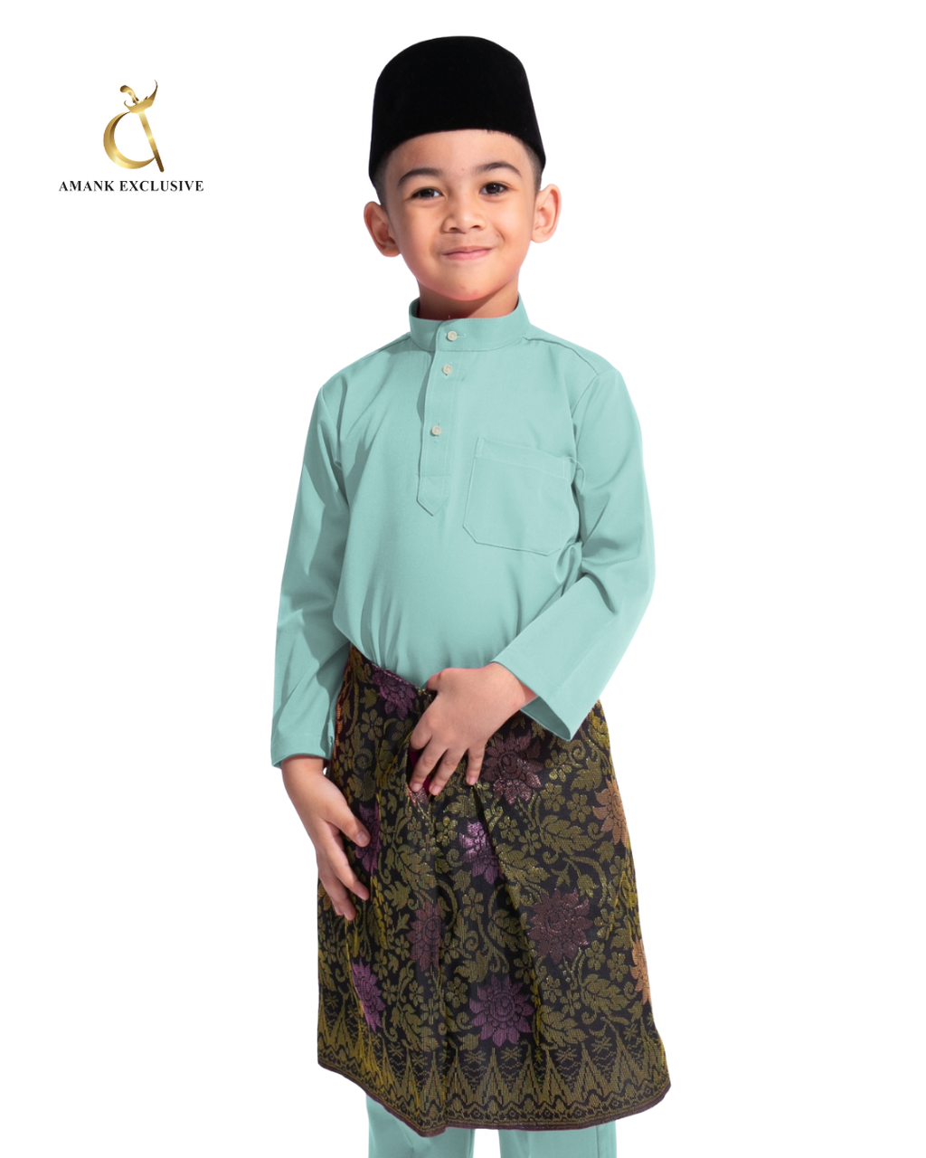 Men's Baju Melayu Cekak Musang Set