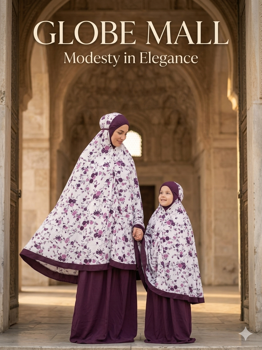 Blooming Blossom Matching Telekung