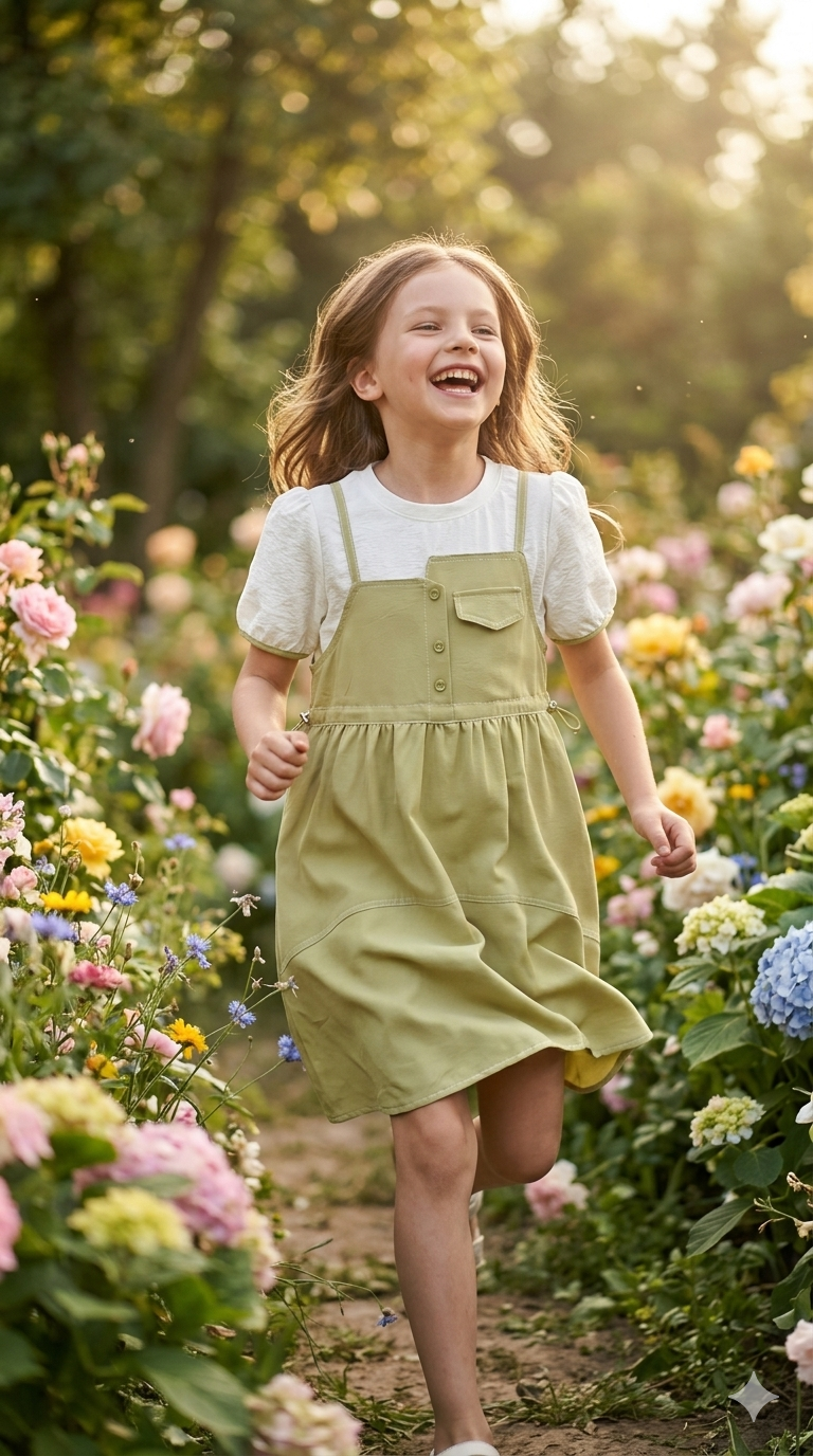 Sage Meadow Corduroy Pinafore Set