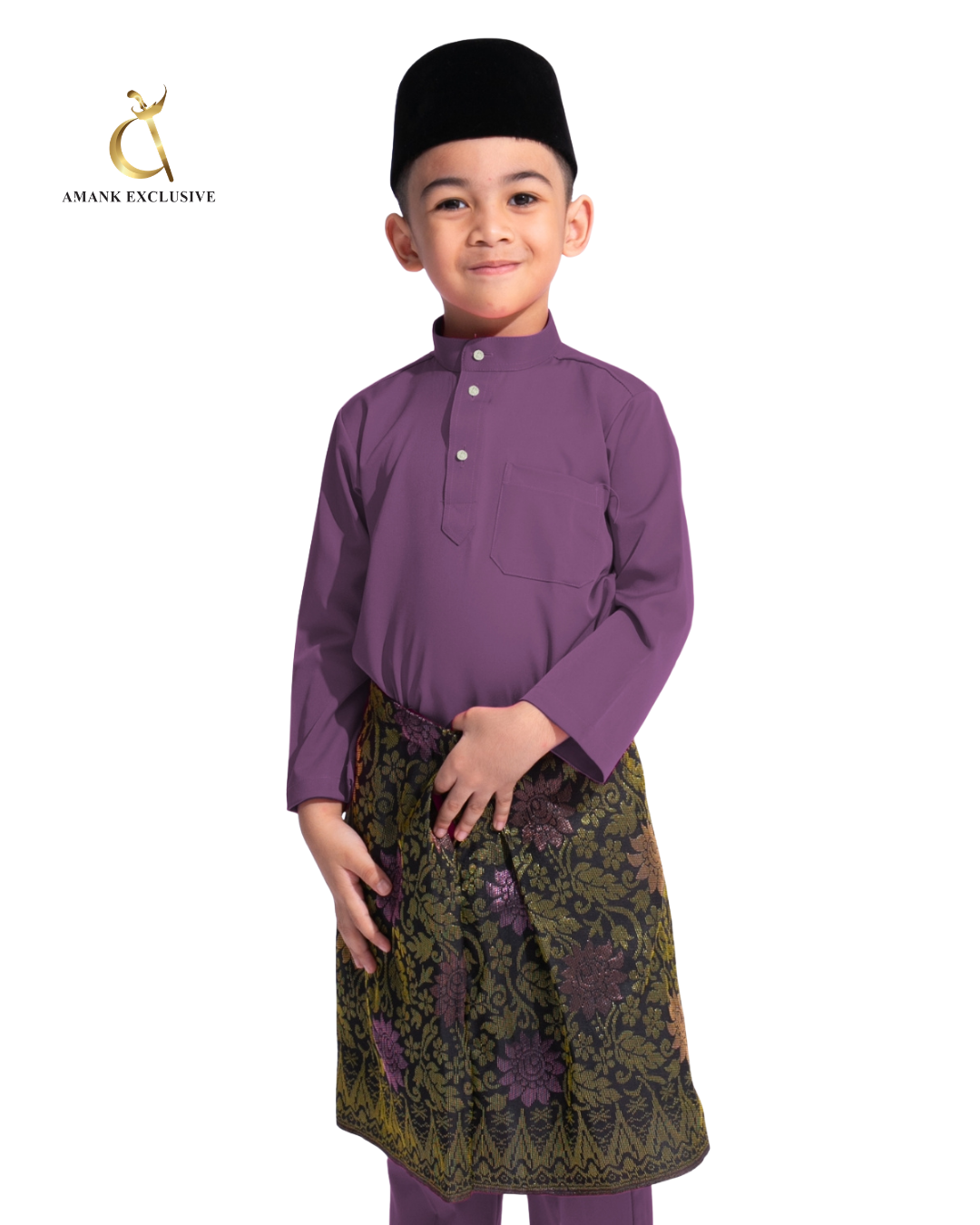 Men's Baju Melayu Cekak Musang Set