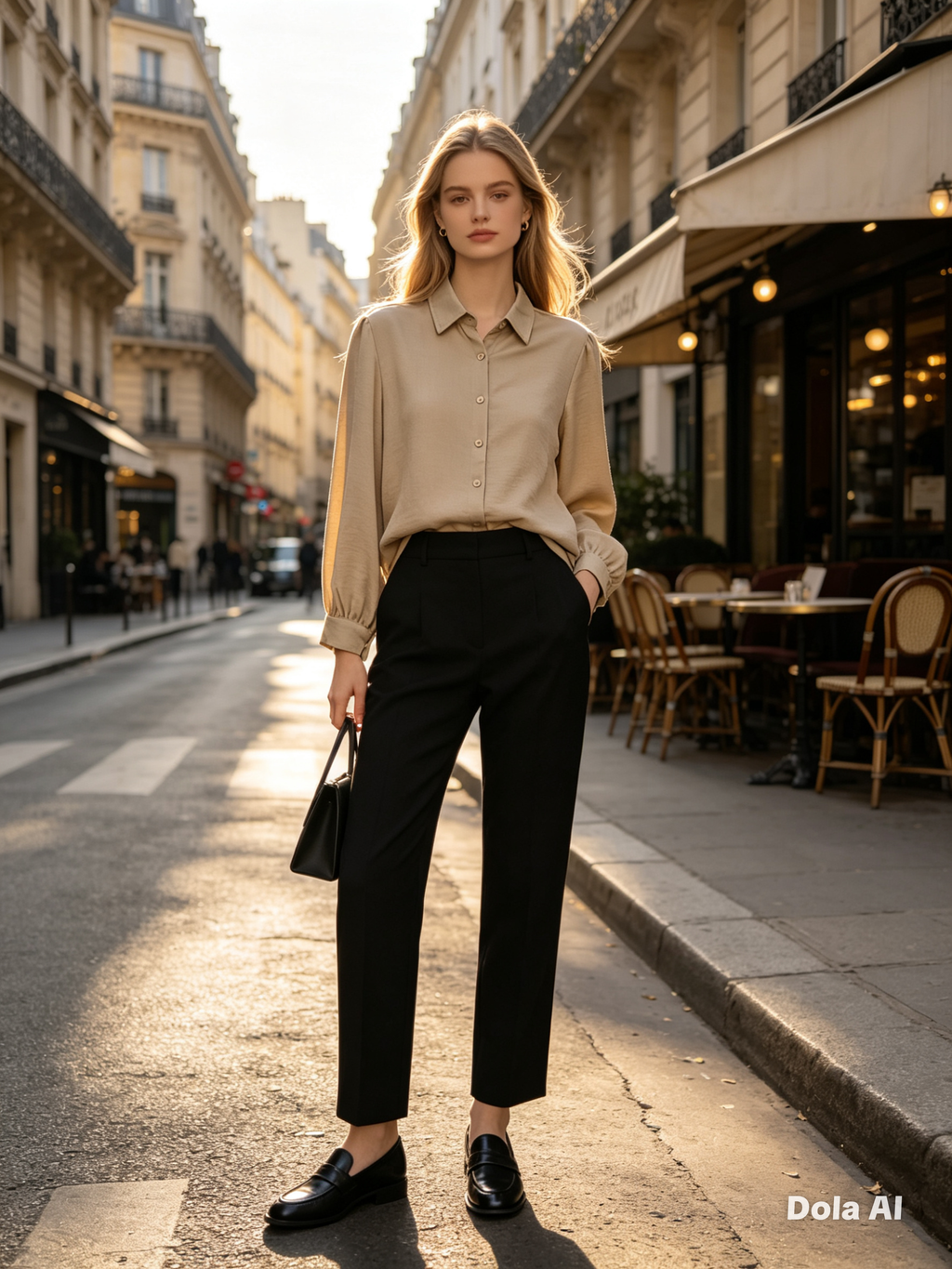 Noir Fleur Flowing Tunic
