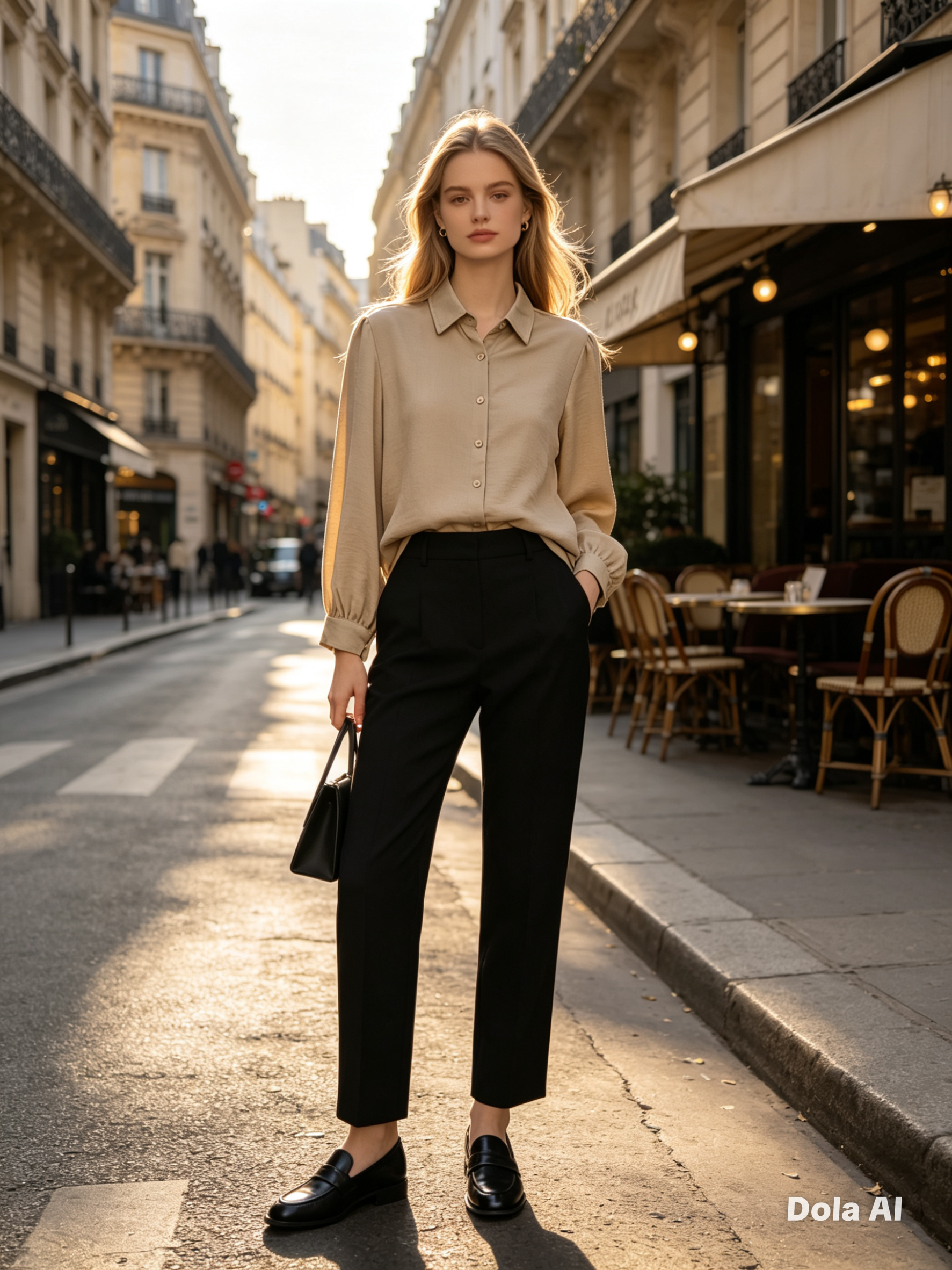 Noir Fleur Flowing Tunic