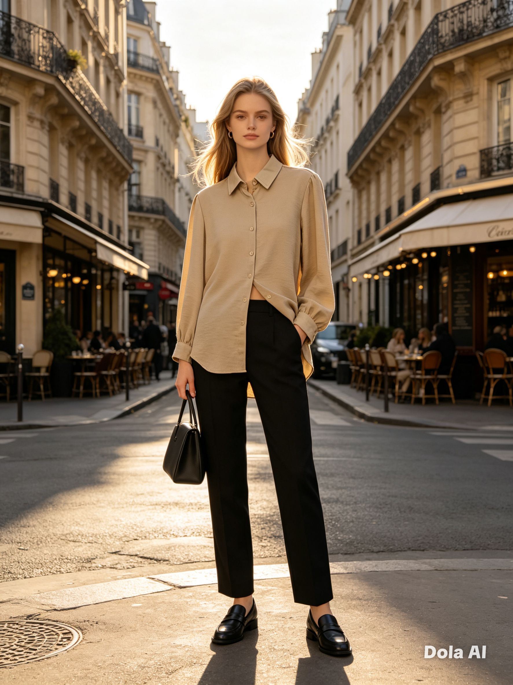 Noir Fleur Flowing Tunic