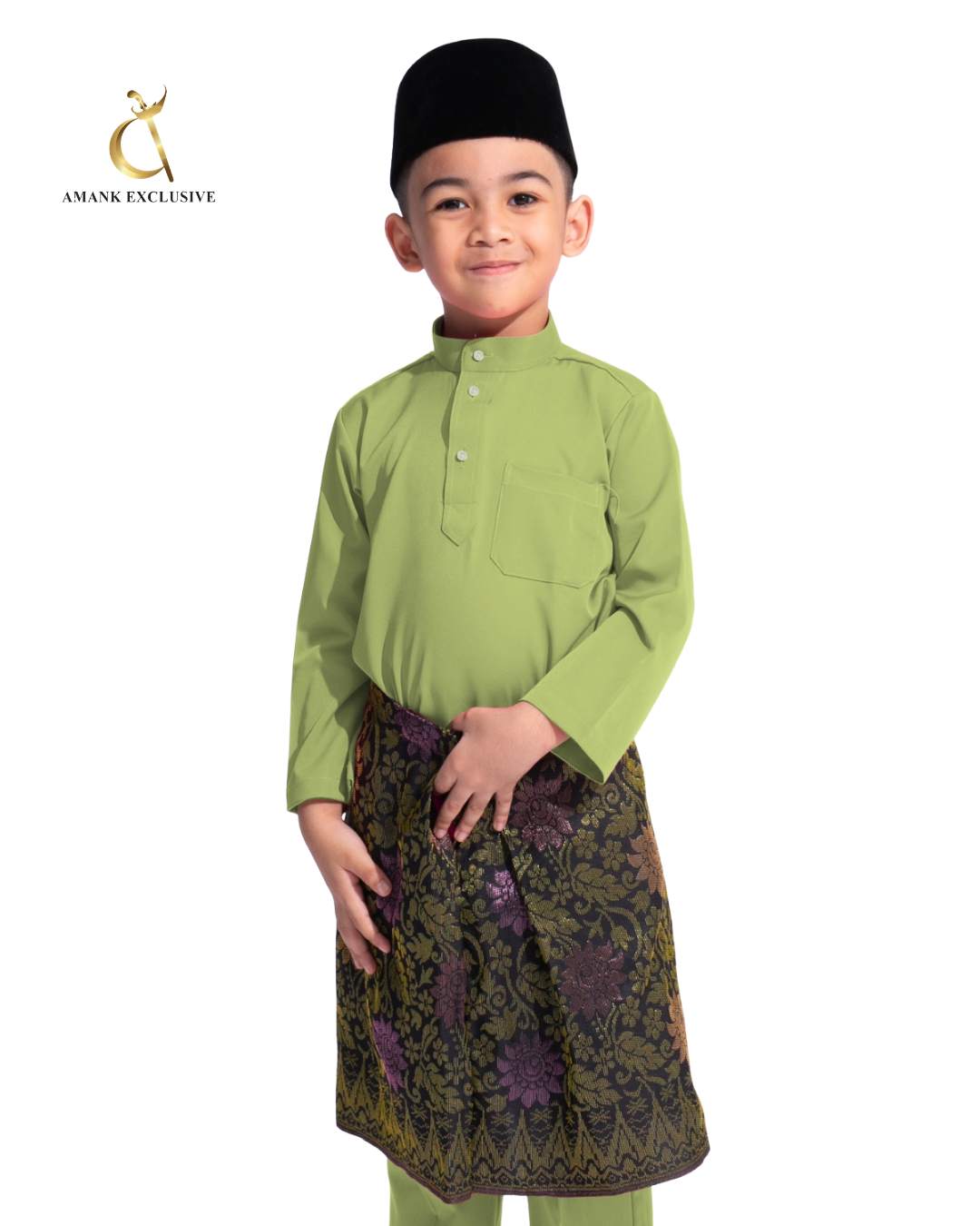 Men's Baju Melayu Cekak Musang Set