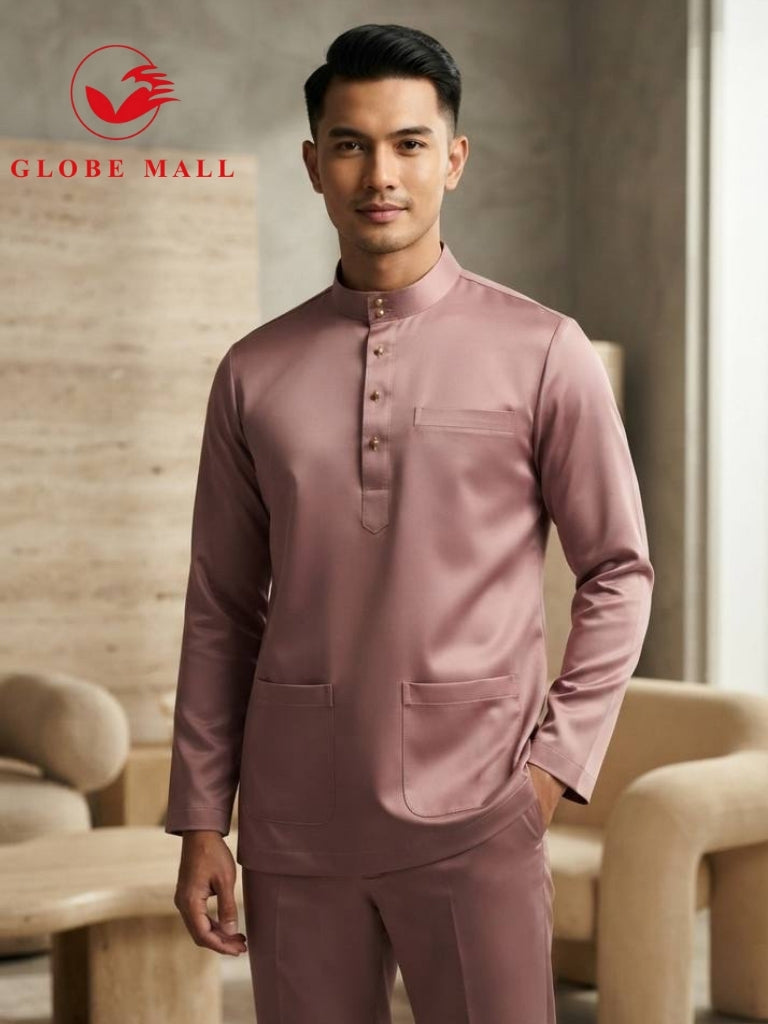 Aryan Premium Slim-Fit Baju Melayu Set