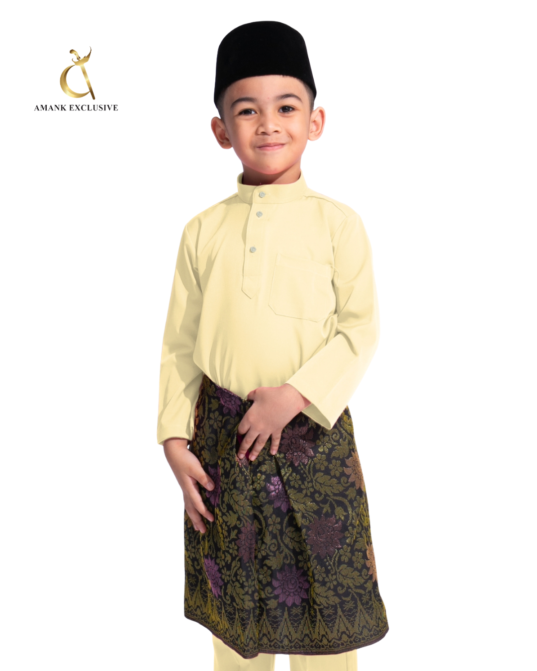 Men's Baju Melayu Cekak Musang Set