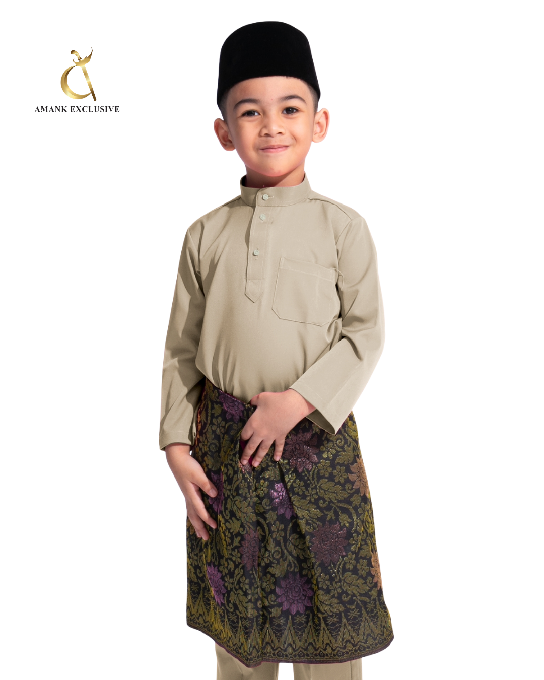 Men's Baju Melayu Cekak Musang Set