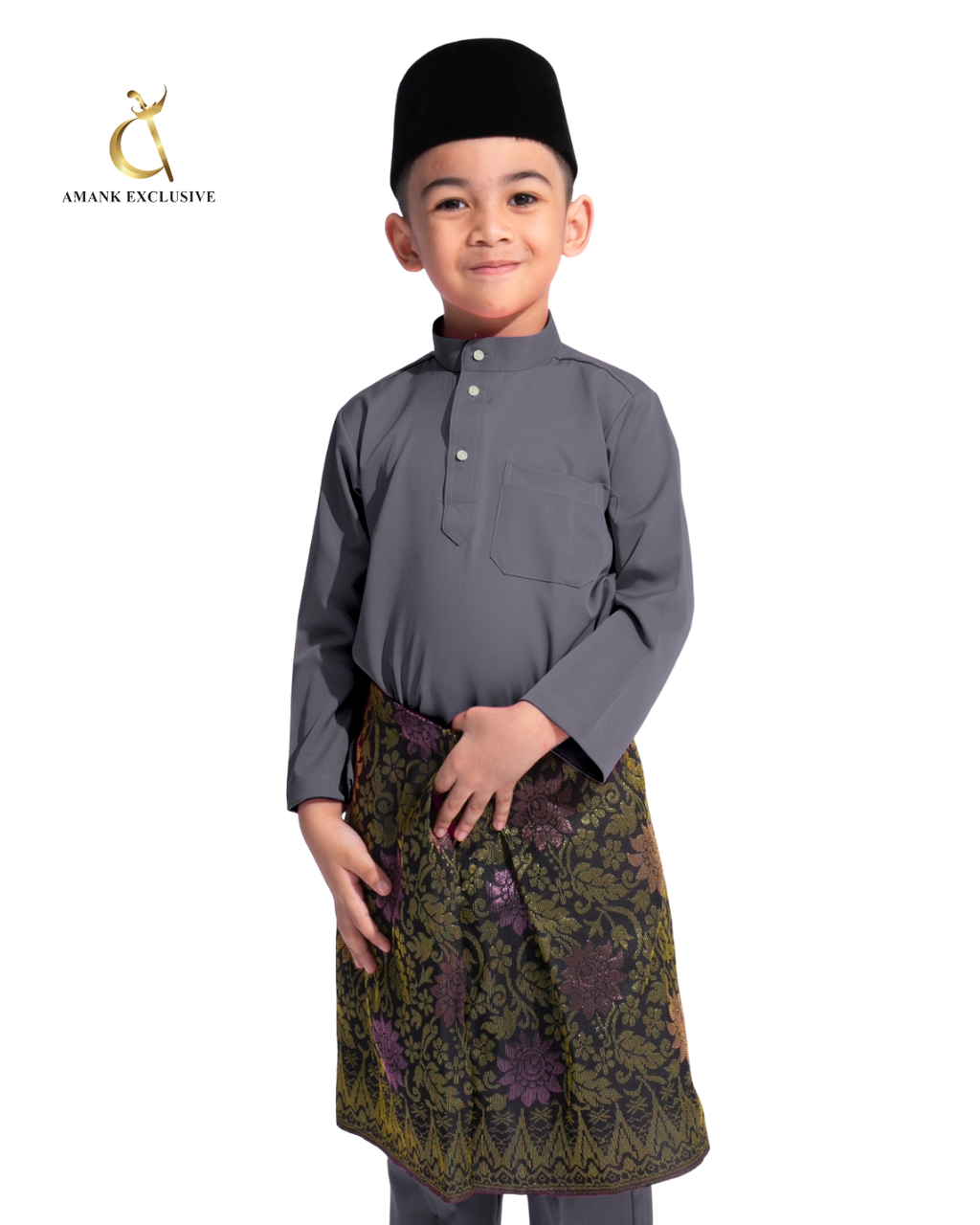 Men's Baju Melayu Cekak Musang Set