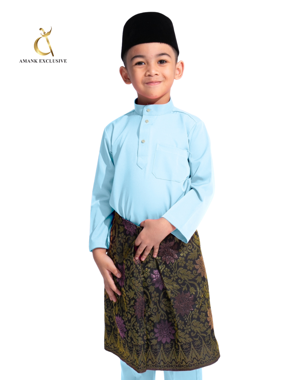 Men's Baju Melayu Cekak Musang Set