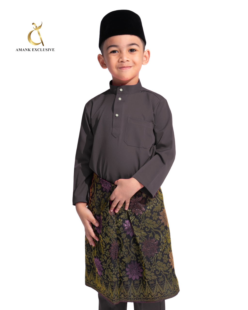 Men's Baju Melayu Cekak Musang Set