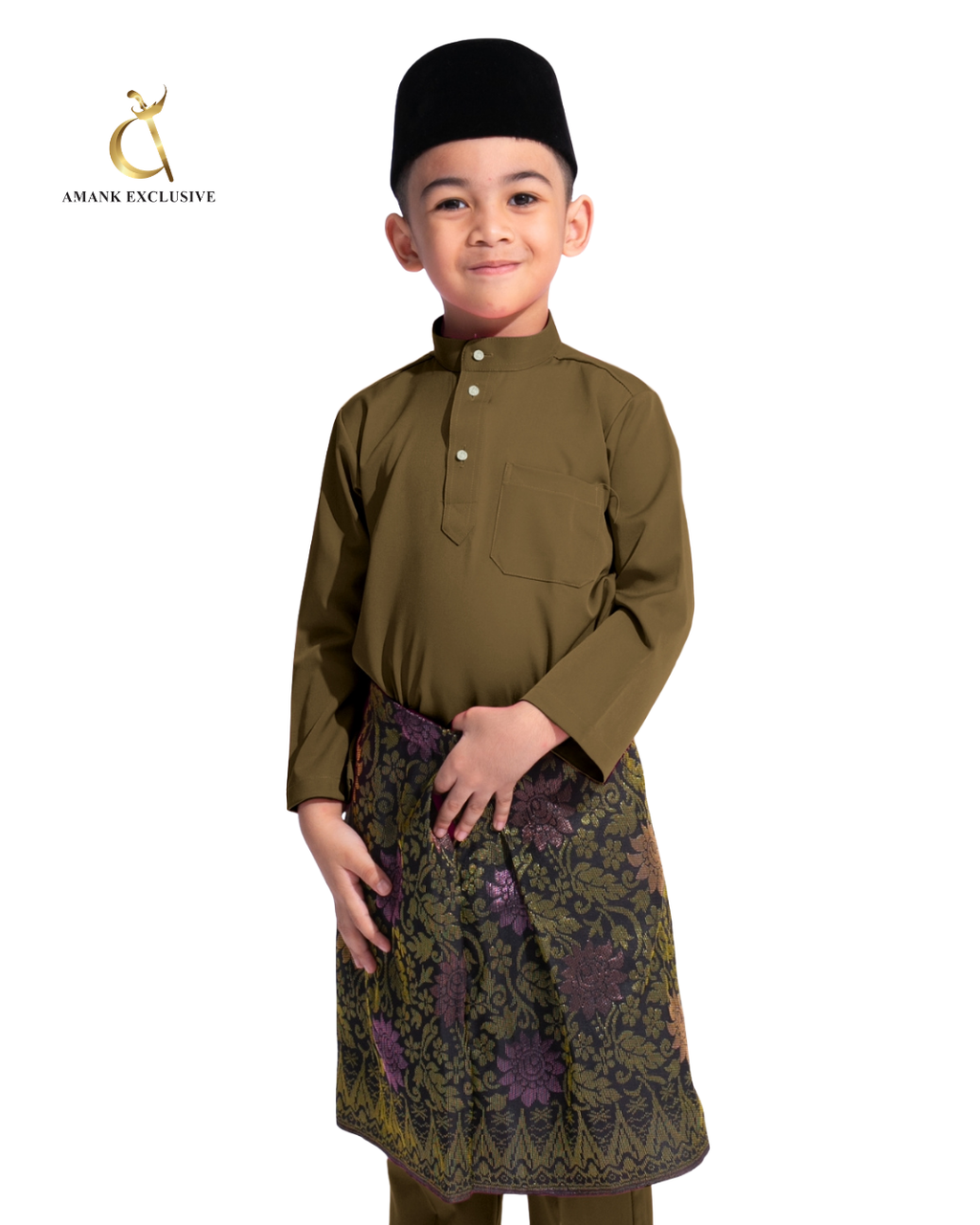 Men's Baju Melayu Cekak Musang Set