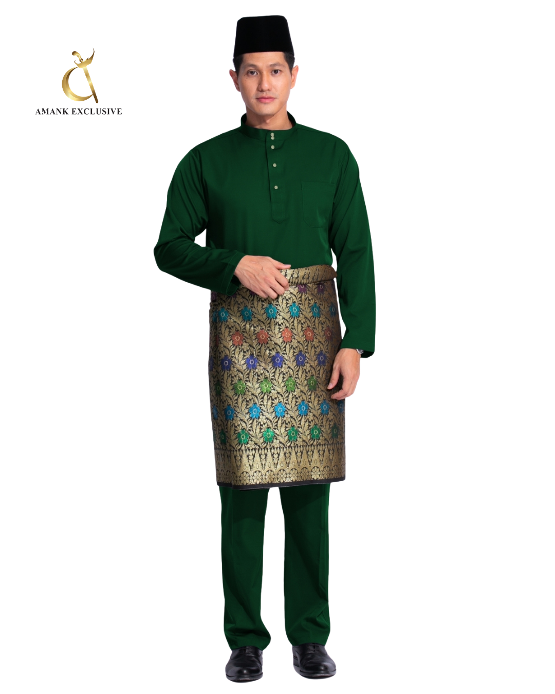 Men's Baju Melayu Cekak Musang Set