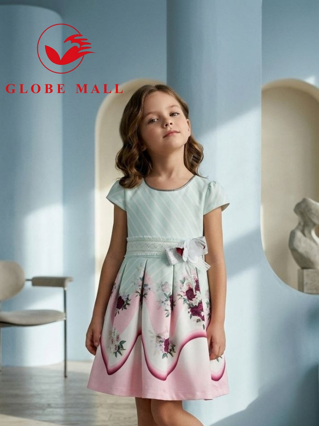 Sweet Butterfly Floral Day Dress