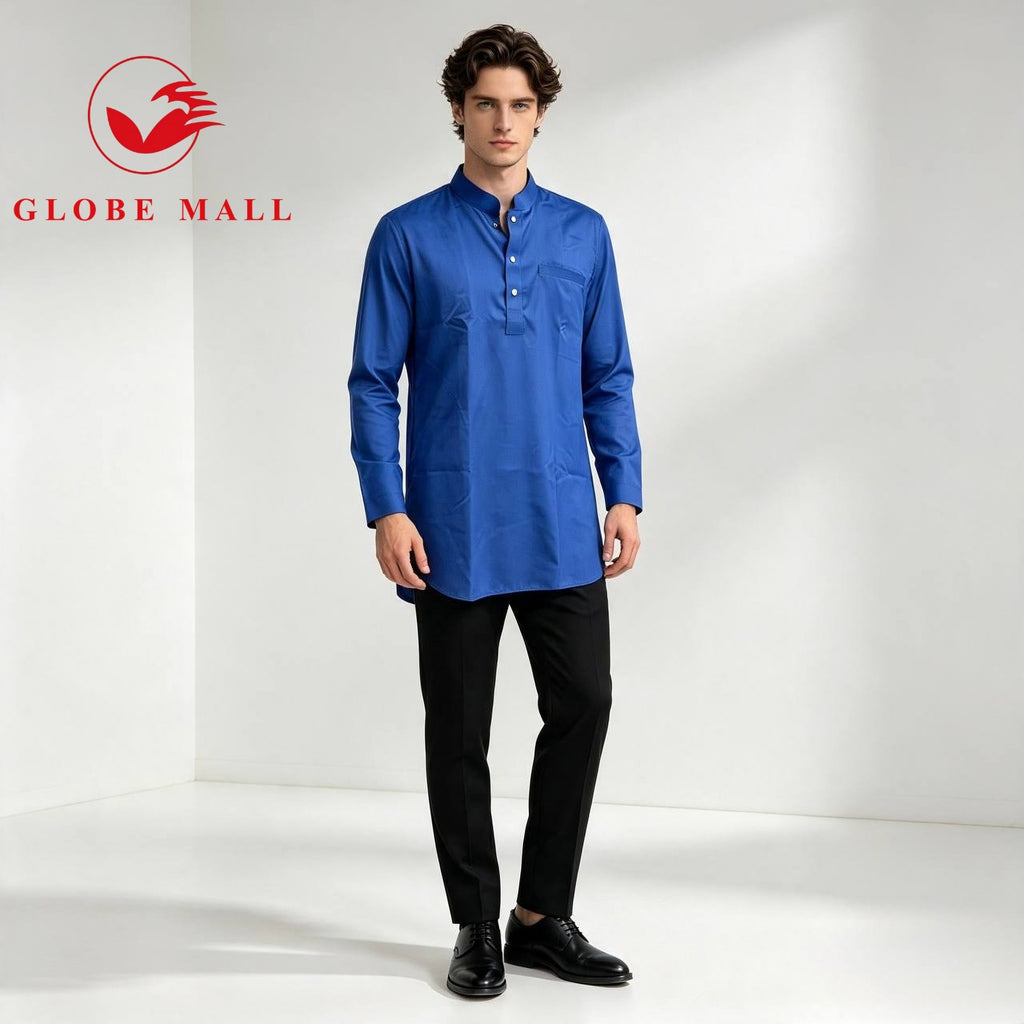 Men’s Classic Minimalist Long Sleeve Kurta