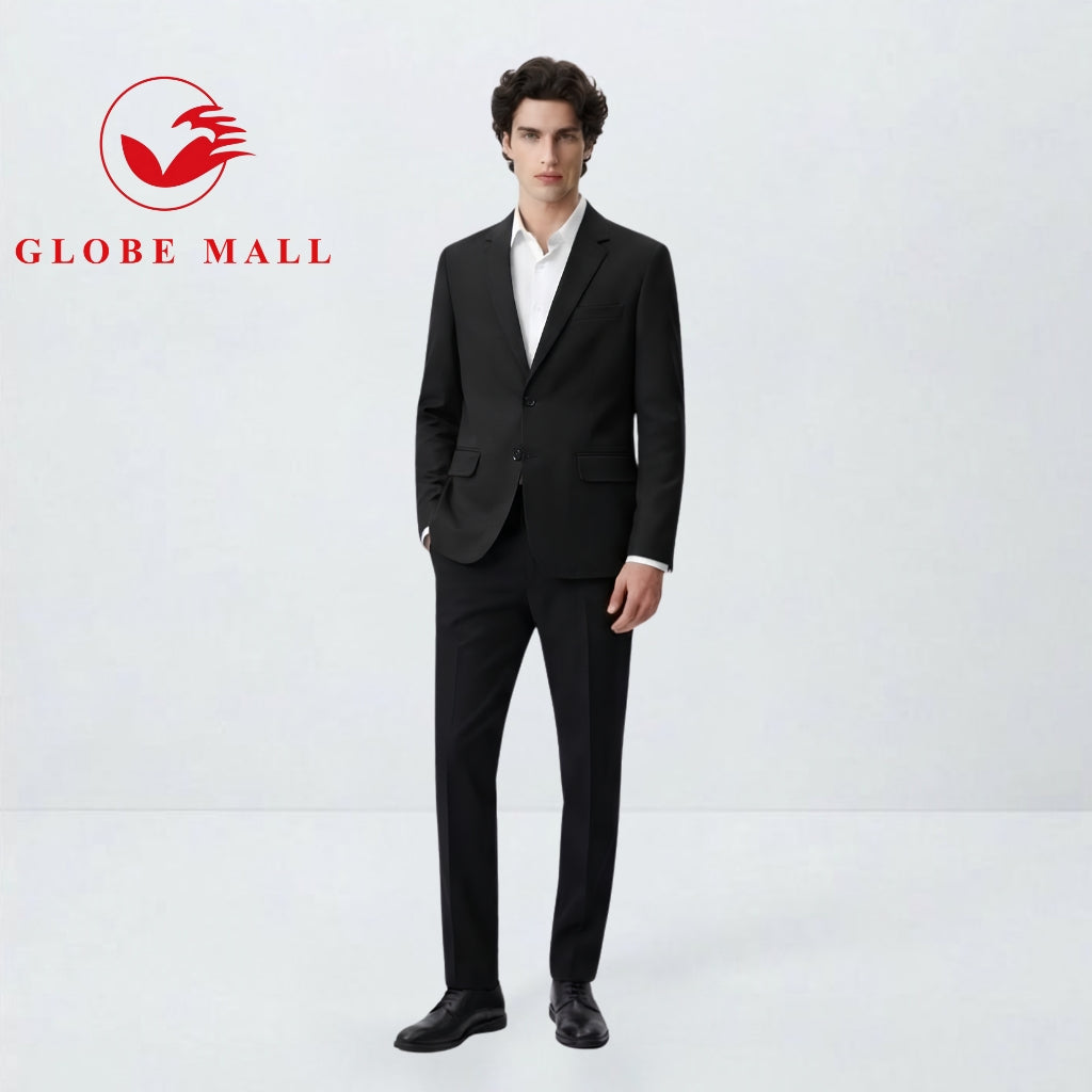 Men’s Tailored Classic Black Formal Blazer