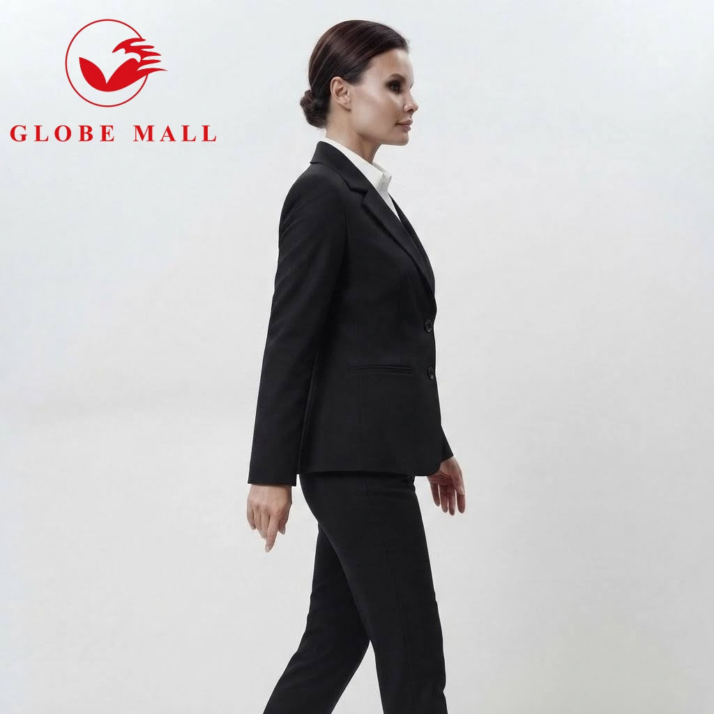 Women’s Tailored Classic Black Formal Blazer Jacket