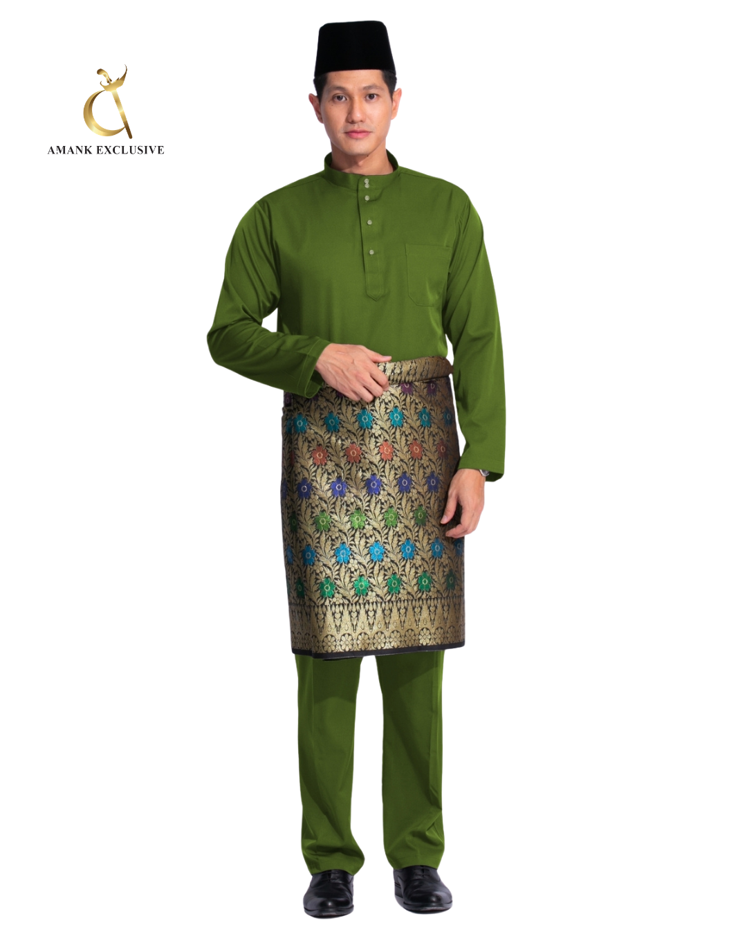 Men's Baju Melayu Cekak Musang Set