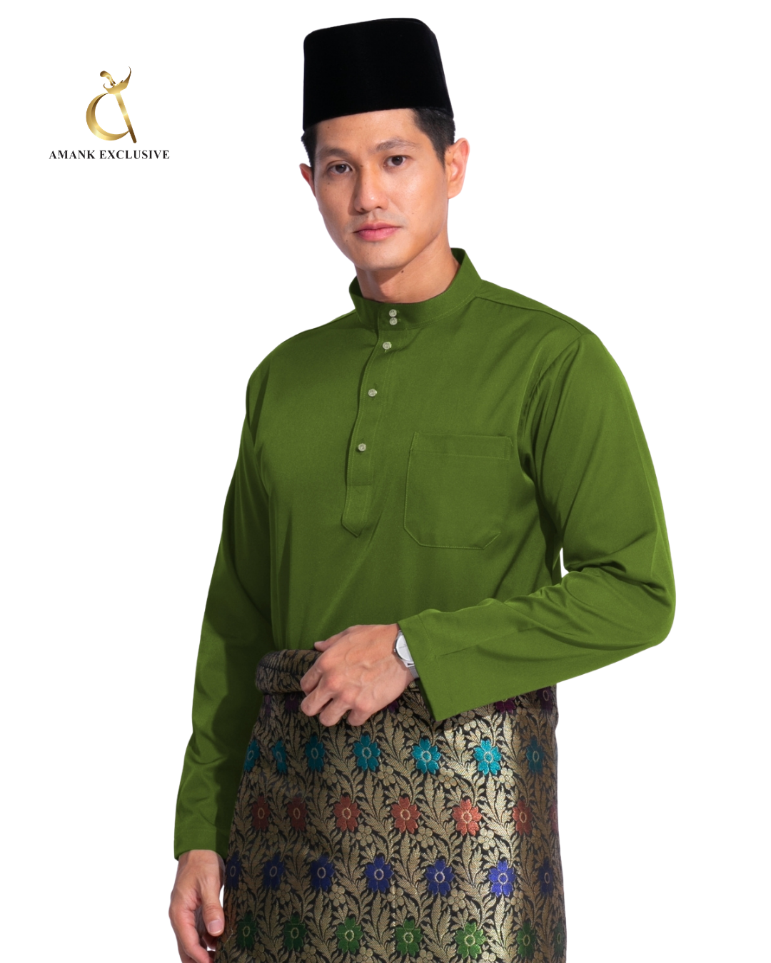 Men's Baju Melayu Cekak Musang Set