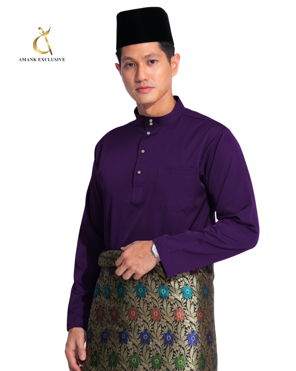 Men's Baju Melayu Cekak Musang Set