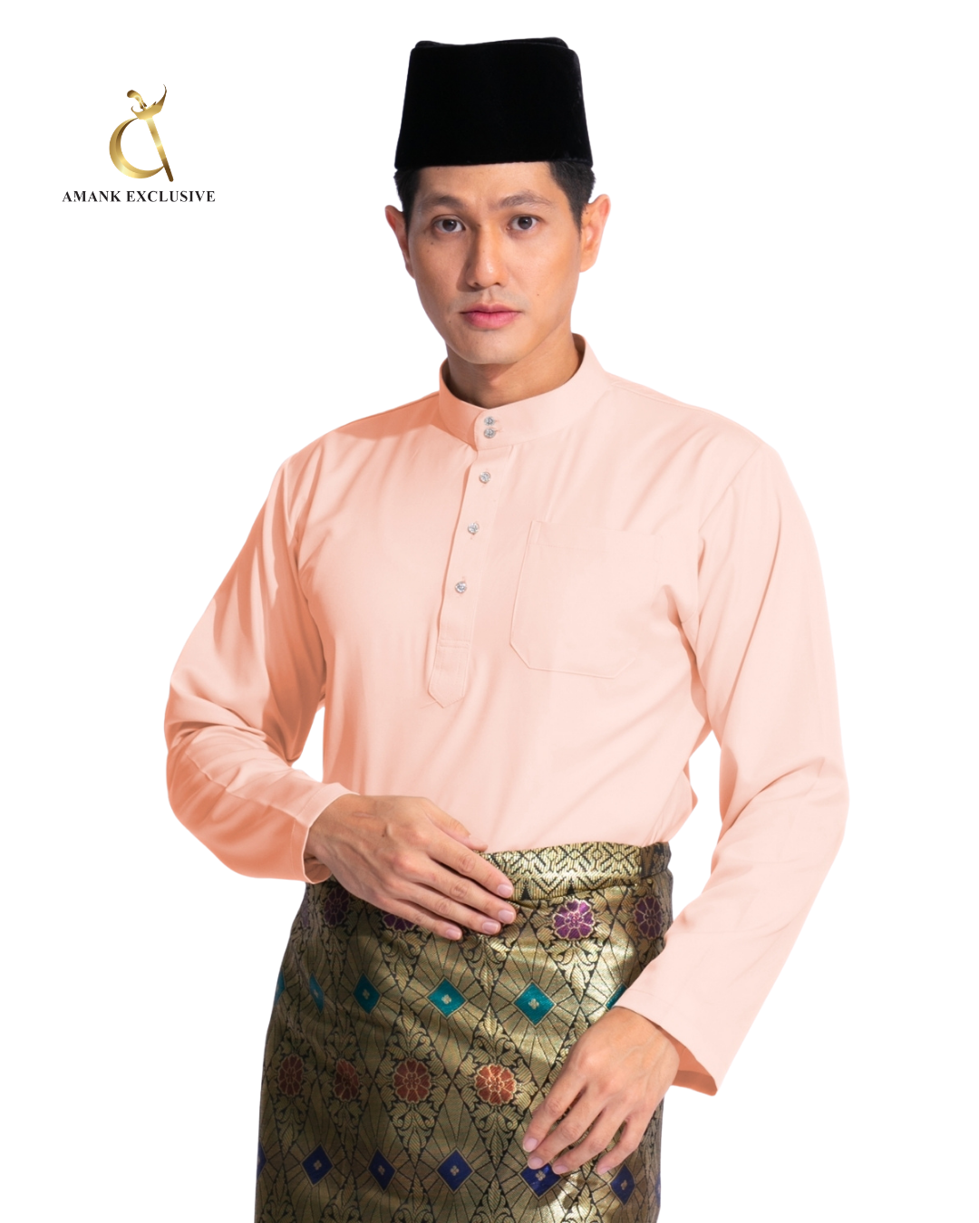 Men's Baju Melayu Cekak Musang Set