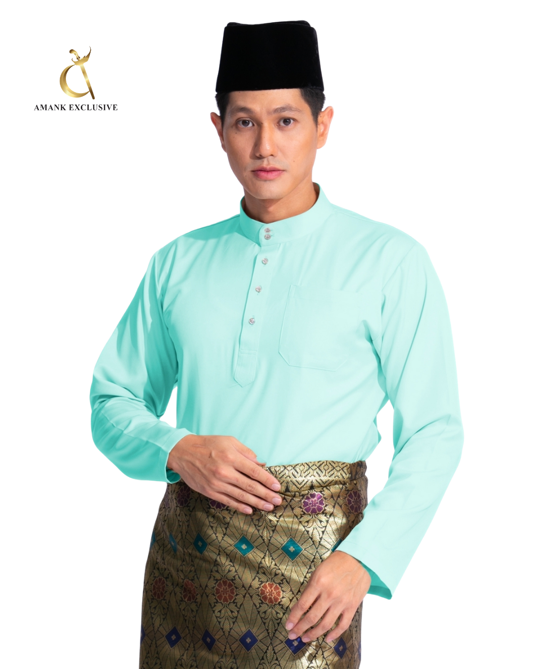 Men's Baju Melayu Cekak Musang Set