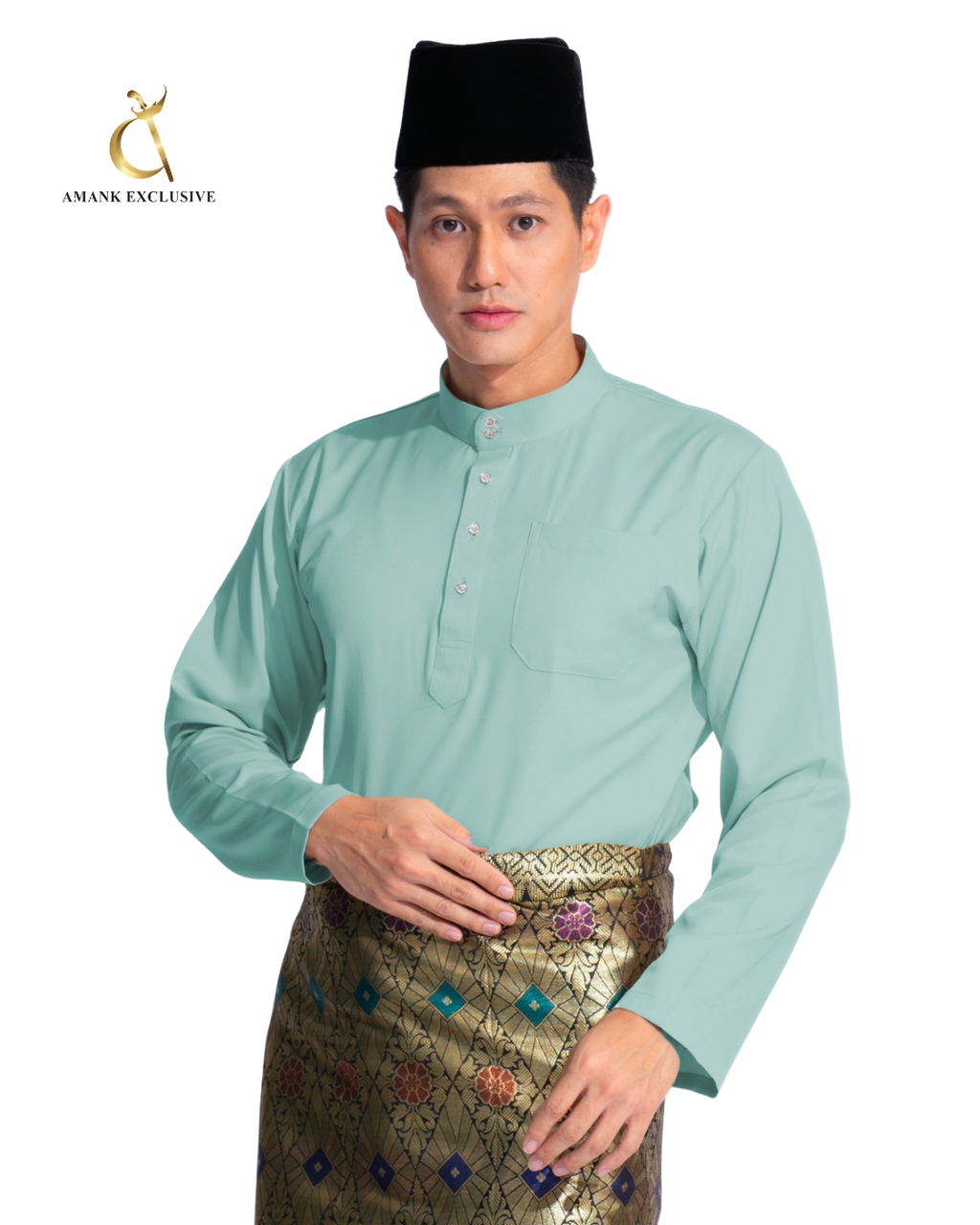 Men's Baju Melayu Cekak Musang Set