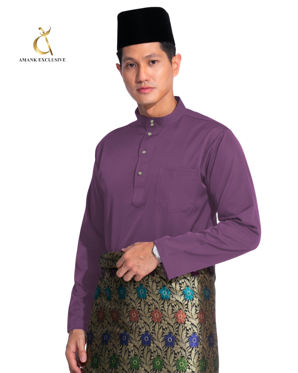 Men's Baju Melayu Cekak Musang Set