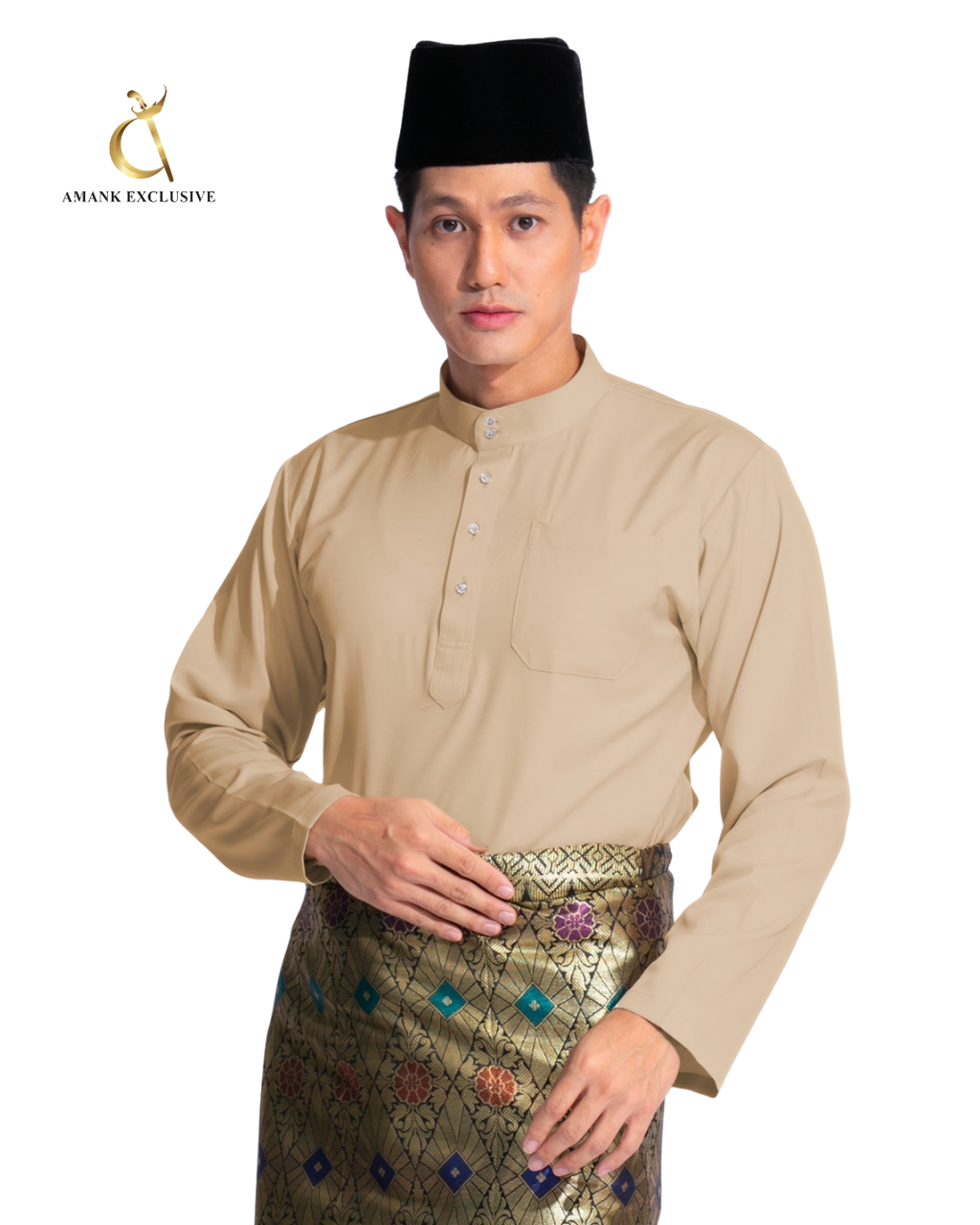 Men's Baju Melayu Cekak Musang Set