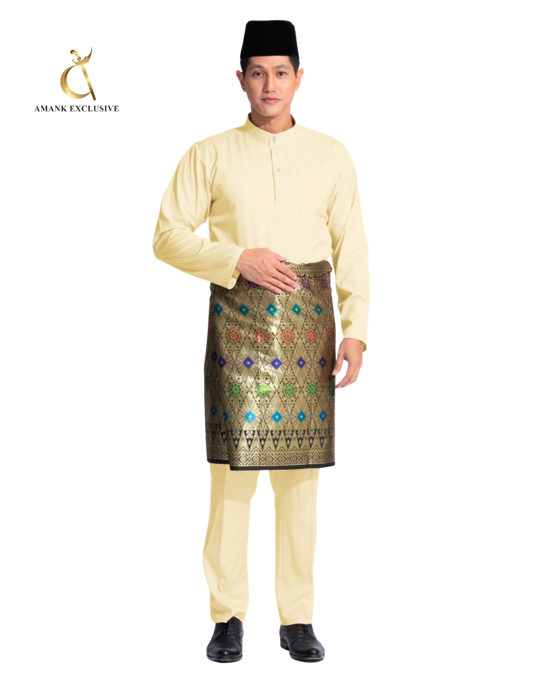 Men's Baju Melayu Cekak Musang Set
