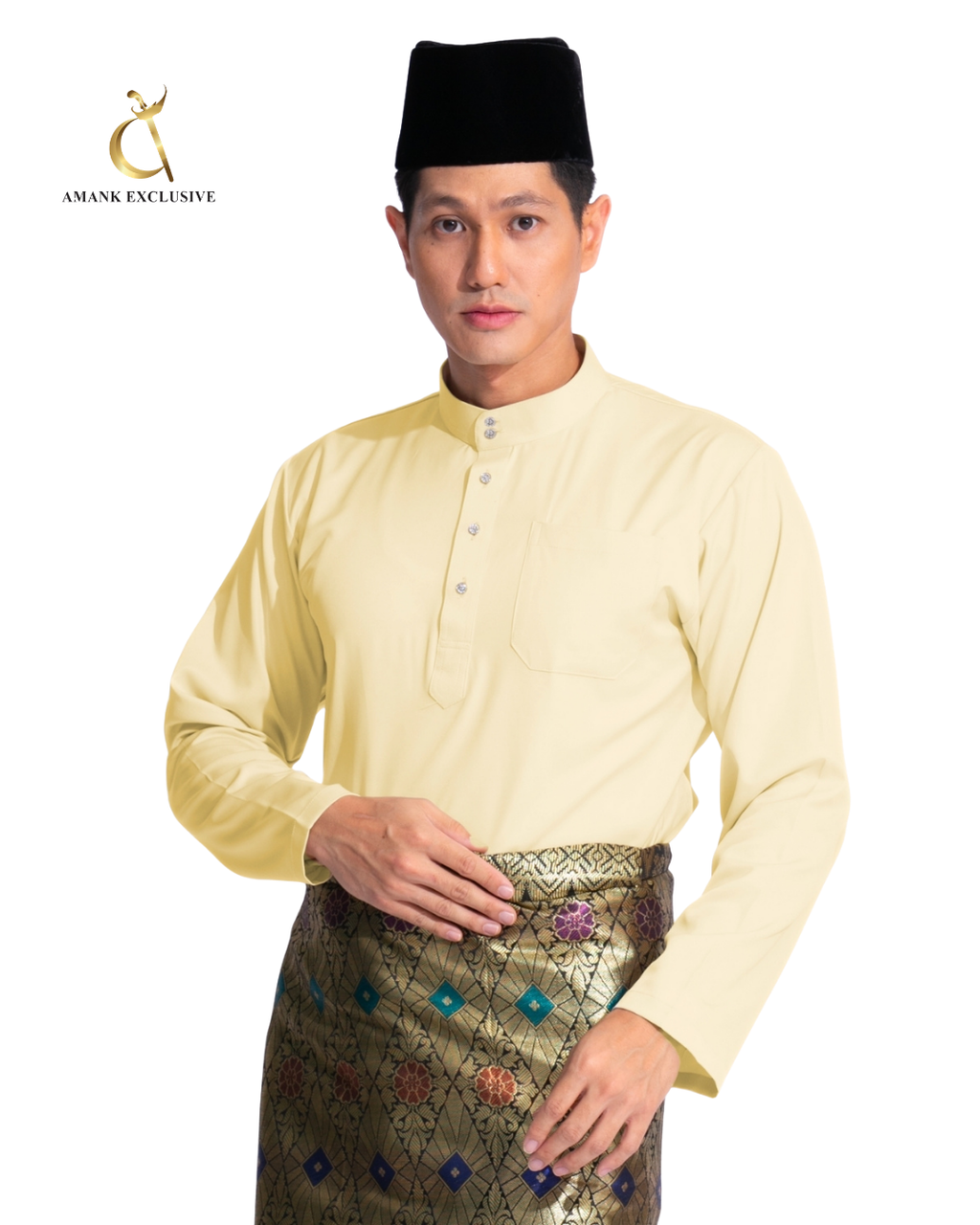 Men's Baju Melayu Cekak Musang Set