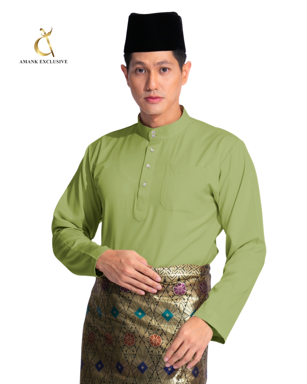 Men's Baju Melayu Cekak Musang Set