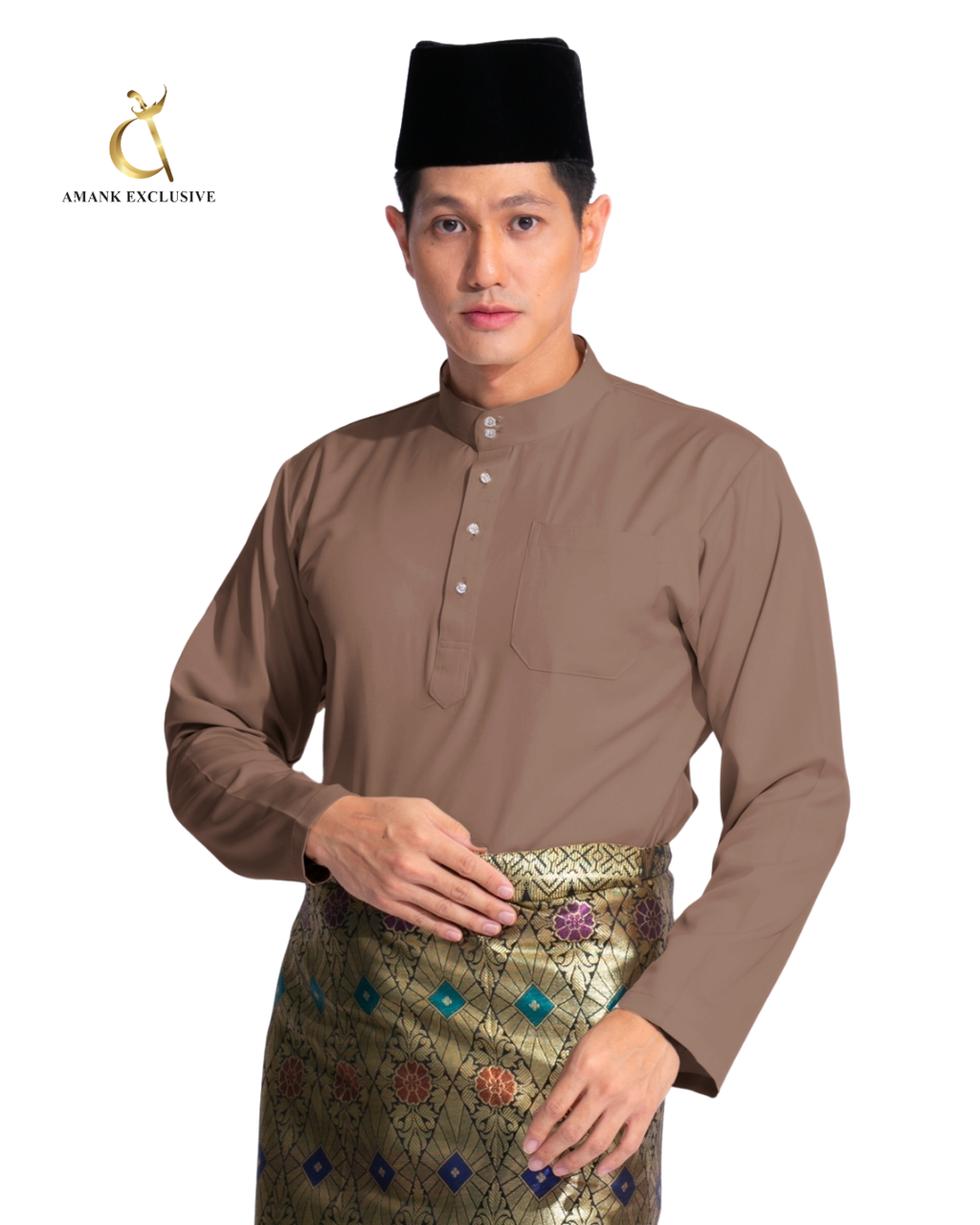 Men's Baju Melayu Cekak Musang Set