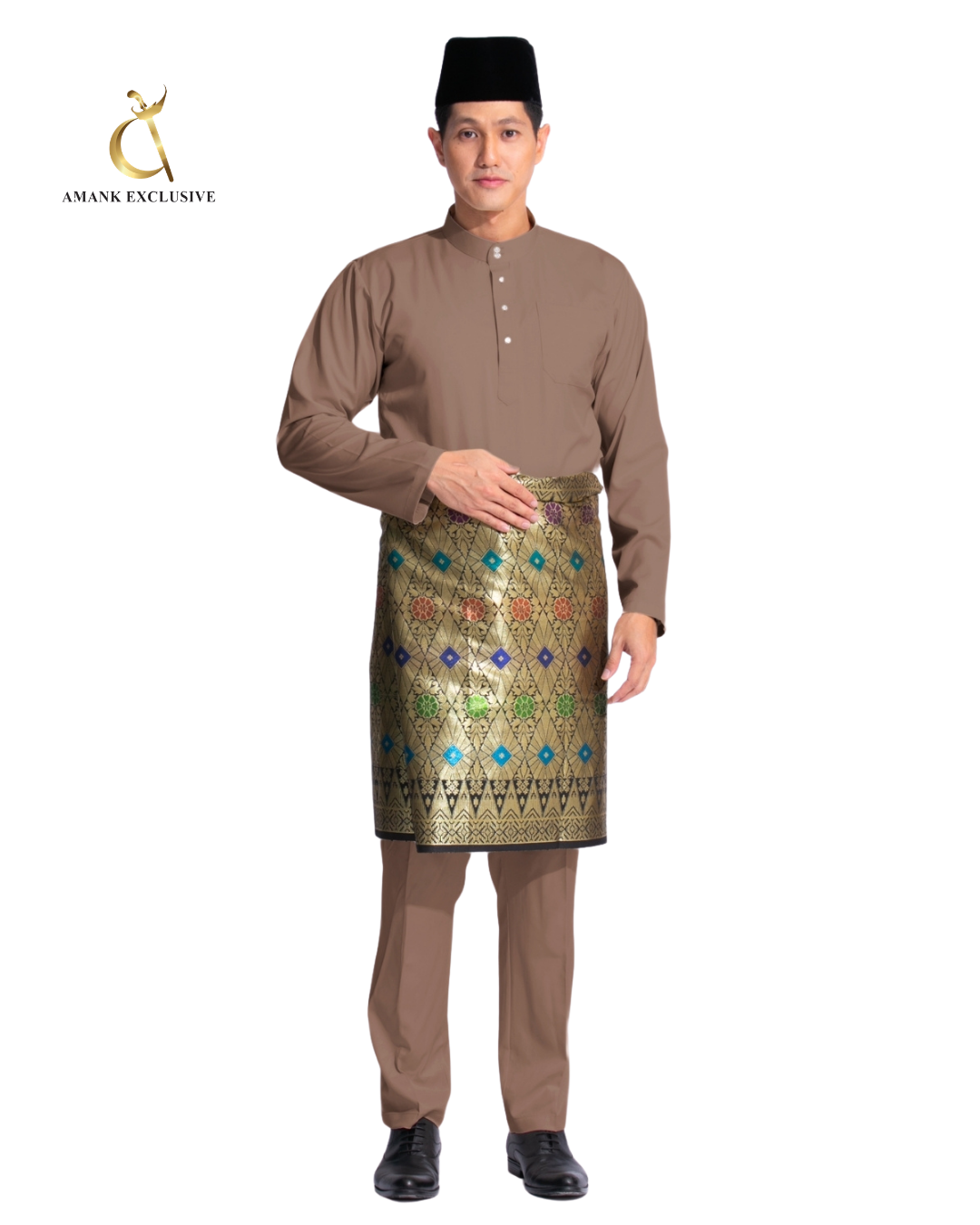 Men's Baju Melayu Cekak Musang Set