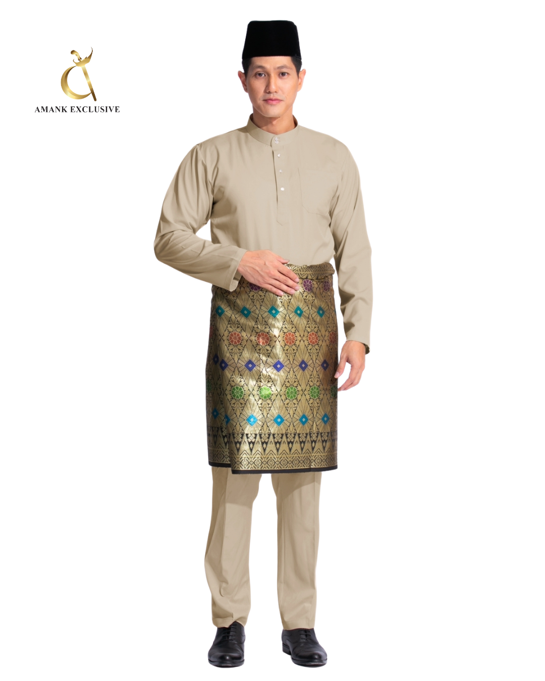 Men's Baju Melayu Cekak Musang Set